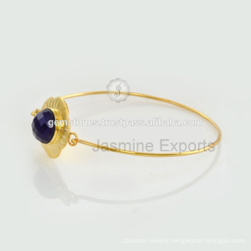 Amethyst Gemstone Gold Plated Sterling Silver Jewelry